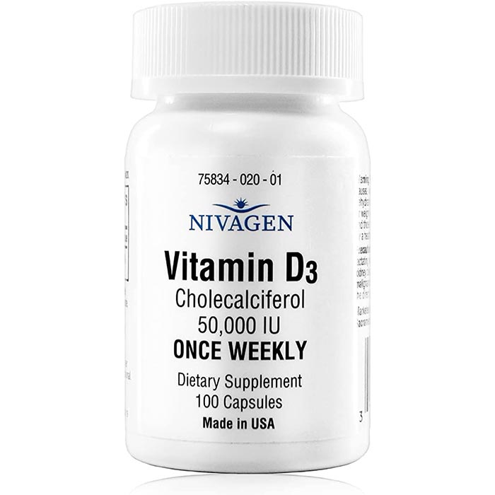 Nivagen Vitamin D3 Cholecalciferol Capsules
