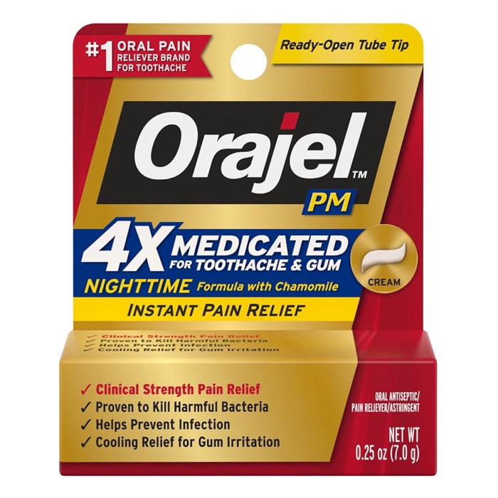 Orajel PM Long Lasting Toothache Cream