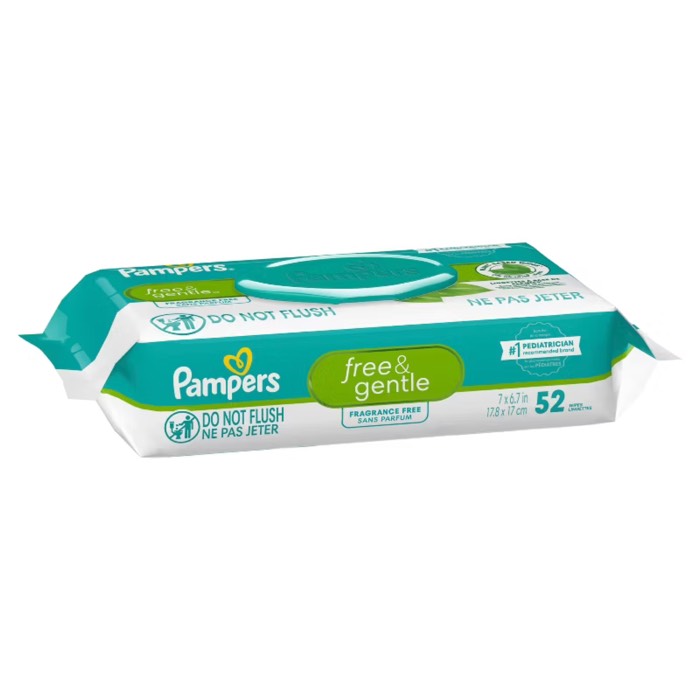 Pampers Free & Gentle Wipes