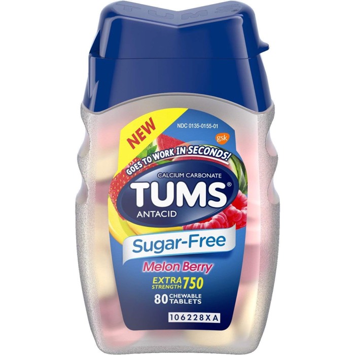 Tums Antacid Sugar-Free Chewable Tablet
