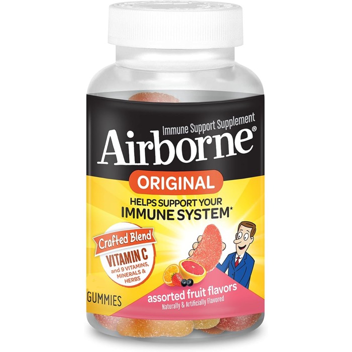 Airborne Original Immune Support Assorted Fruit Gummies