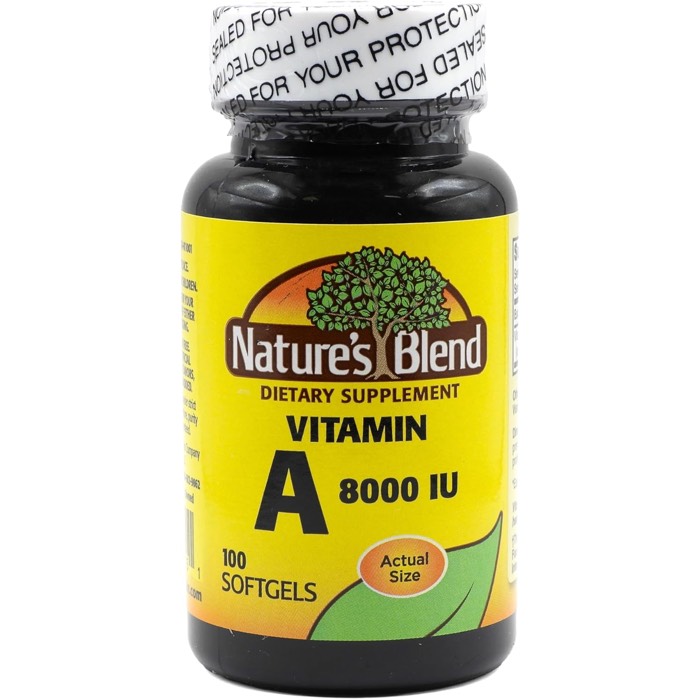 Nature's Blend Vitamin A 8000 U Gelcaps