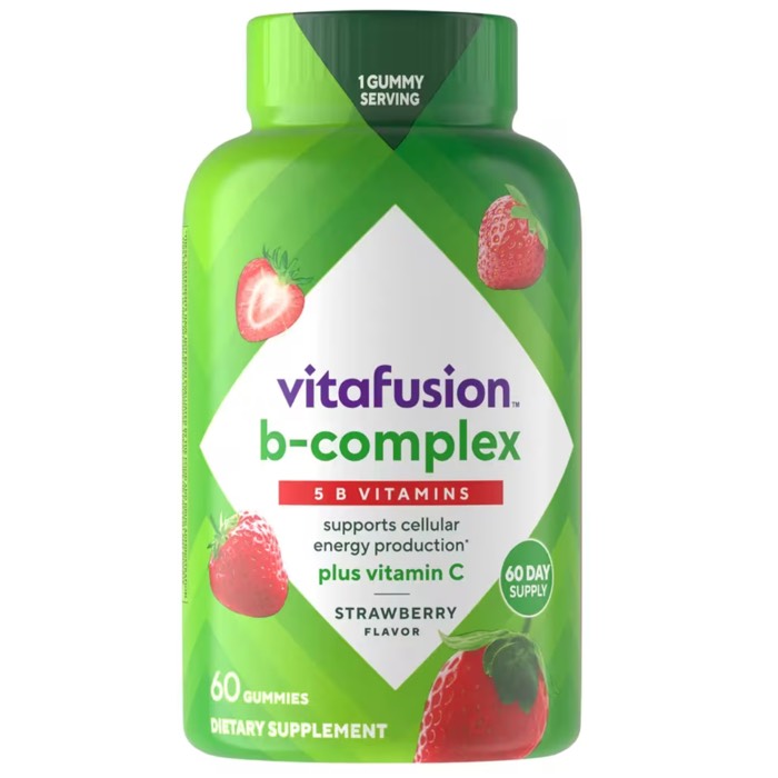 Vitafusion B-Complex Plus Vitmain C Strawberry Gummies