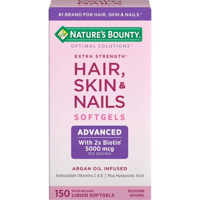 Nature's Bounty Optimal Solutions Hair, Skin & Nails Extra-Strength Tablets