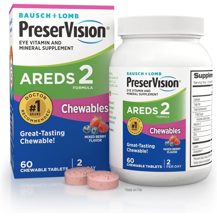 PreserVision AREDS 2 Mixed Berry Chewable Tablets