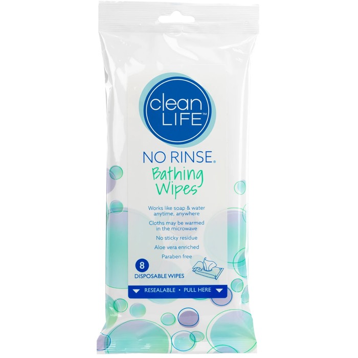CleanLife No-Rinse Bathing Wipes