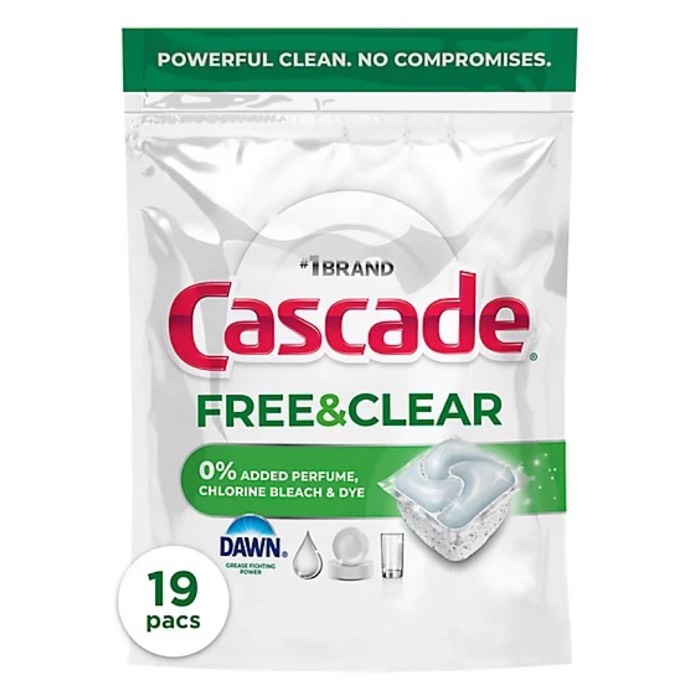 Cascade Free & Clear ActionPacs Dishwasher Pods