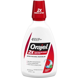 Orajel Medicated Soothing Mint Toothache Rinse