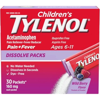 Children's Tylenol Dissolve Powder Packets