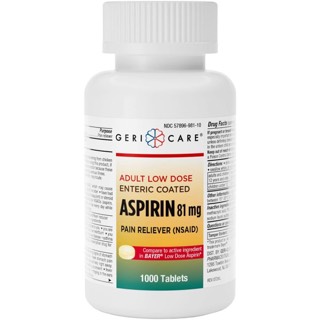 GeriCare Aspirin Enteric Coated Tablets 81mg