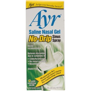 Ayr Saline Nasal Gel No-Drip Spray