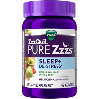 Vicks ZzzQuil PURE Zzzs Sleep + De-Stress Gummy