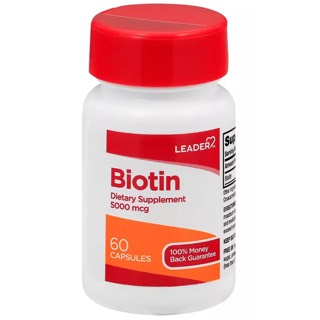 Leader Biotin 5000 mcg Capsule