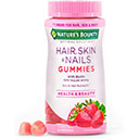 Nature's Bounty Hair, Skin & Nails With Biotin Strawberry Gummies Strawberry image 1